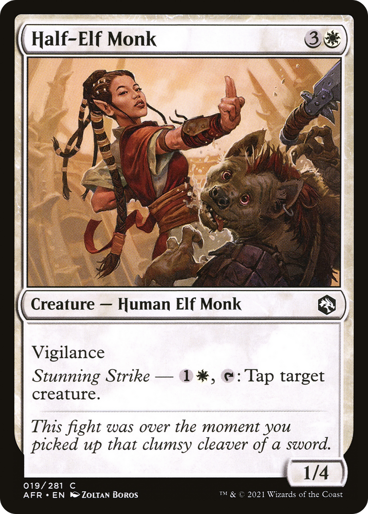 Half-Elf Monk [AFR-19]
