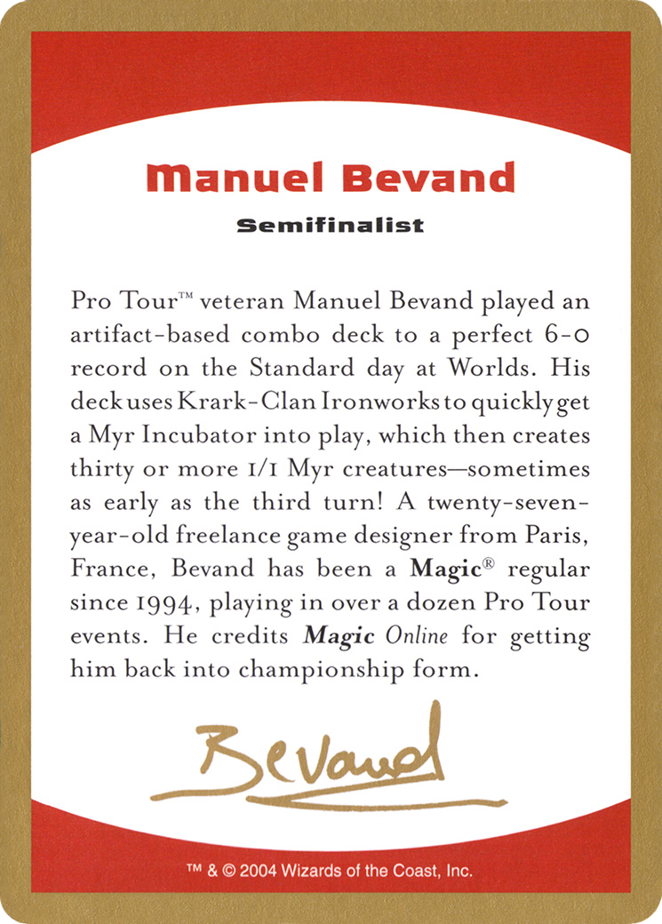 Manuel Bevand Bio [WC04-mb0a]