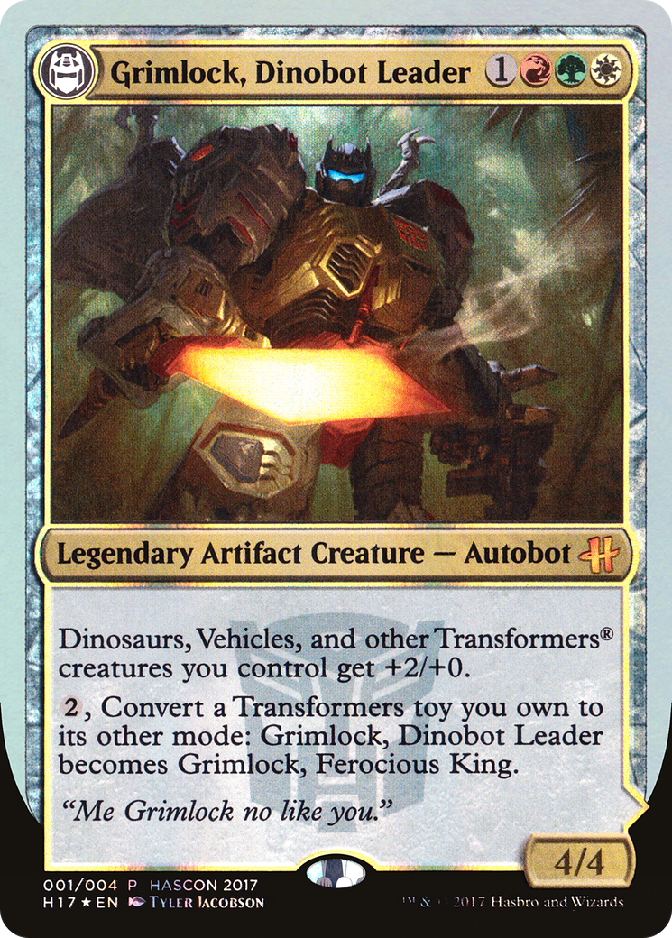 Grimlock, Dinobot Leader // Grimlock, Ferocious King [H17-1]