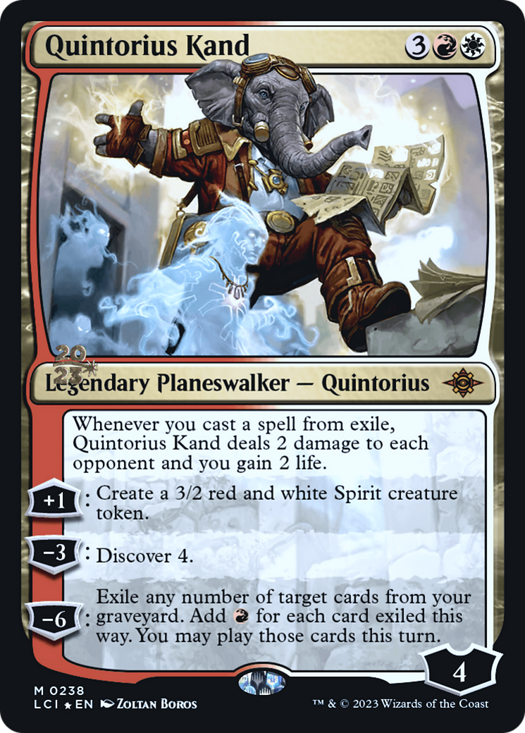 Quintorius Kand - Prerelease Promo [PLCI-238s]