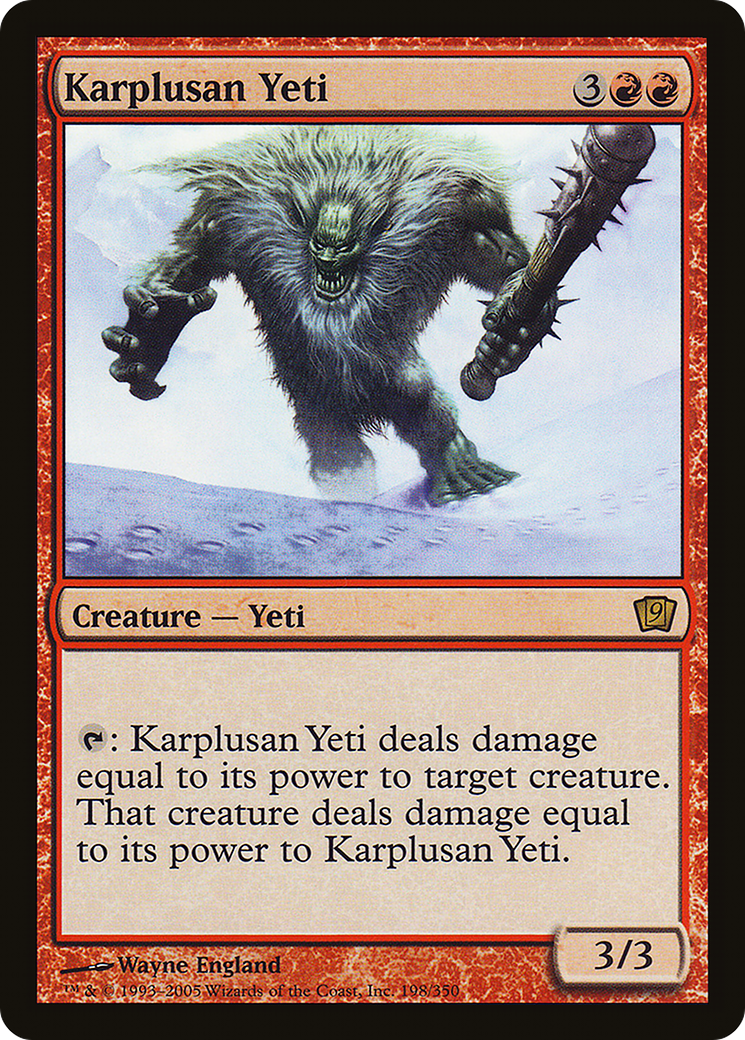 Karplusan Yeti [9ED-198★]