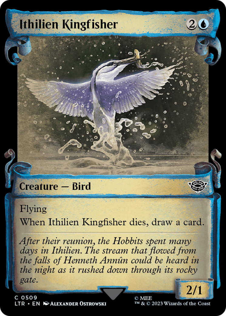 Ithilien Kingfisher - Scroll Showcase [LTR-509]