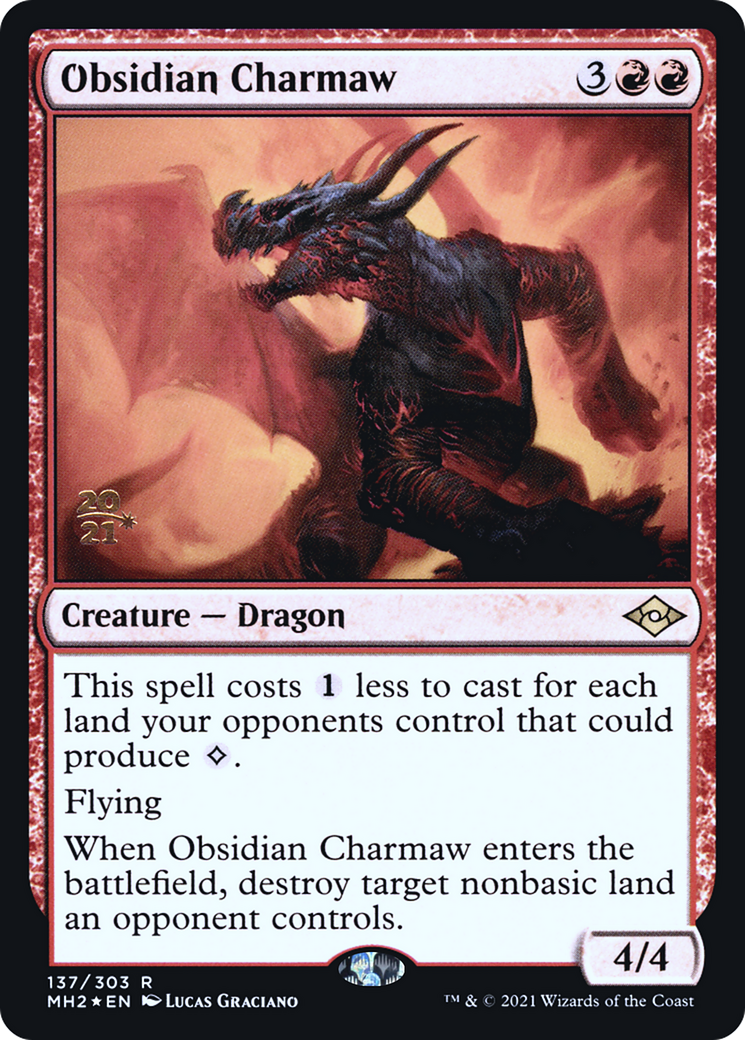 Obsidian Charmaw - Prerelease Promo [PMH2-137s]