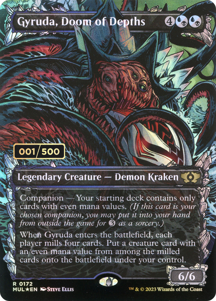 Gyruda, Doom of Depths - Borderless - Showcase - Serialized - Full Art [MUL-172z]