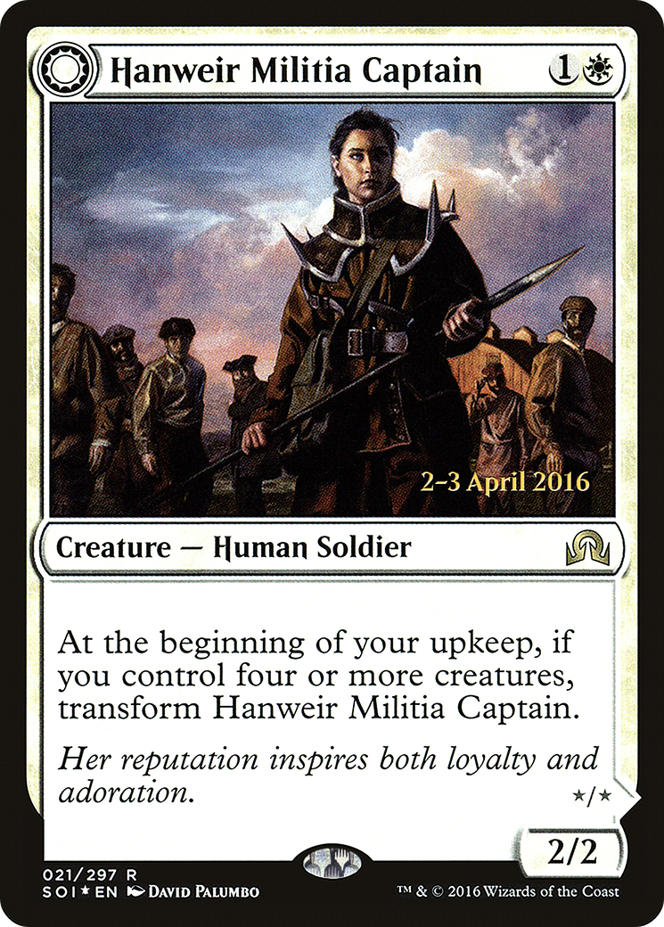 Hanweir Militia Captain // Westvale Cult Leader - Prerelease Promo [PSOI-21s]