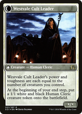 Hanweir Militia Captain // Westvale Cult Leader - Prerelease Promo [PSOI-21s]