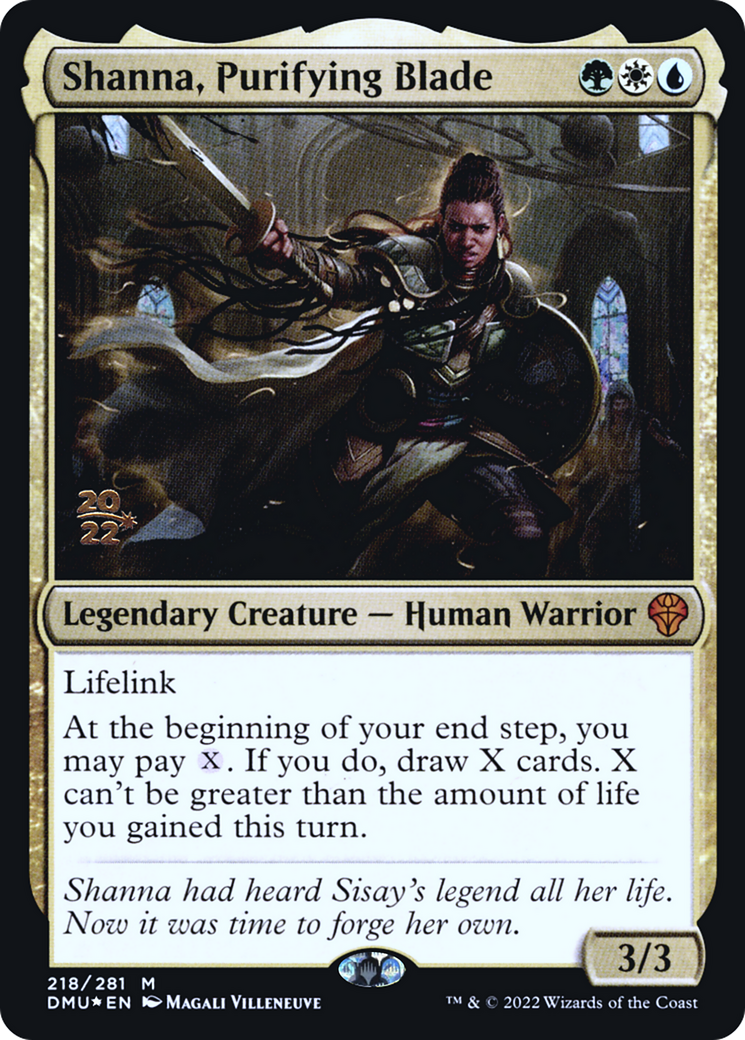 Shanna, Purifying Blade - Prerelease Promo [PDMU-218s]