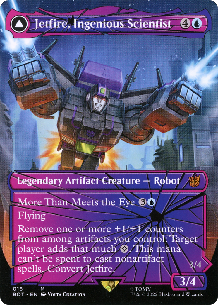 Jetfire, Ingenious Scientist // Jetfire, Air Guardian - Borderless [BOT-18]