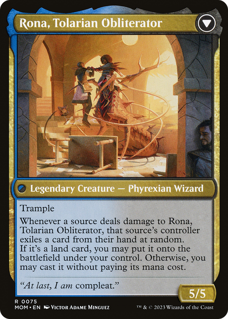 Rona, Herald of Invasion // Rona, Tolarian Obliterator [MOM-75]