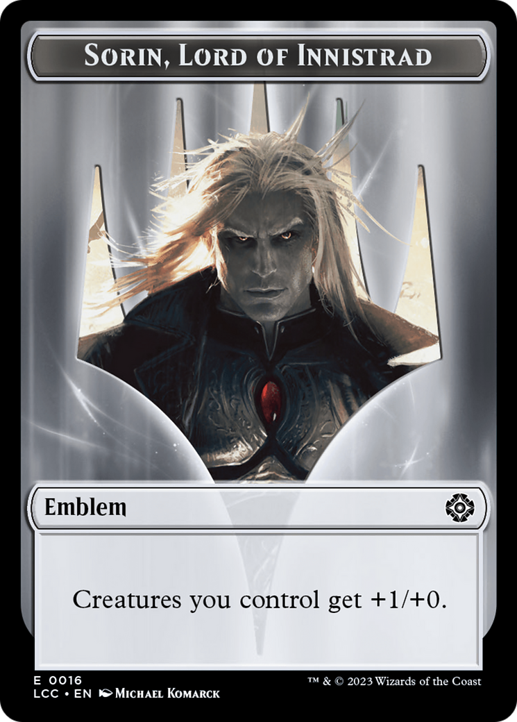 Sorin, Lord of Innistrad Emblem [TLCC-16]