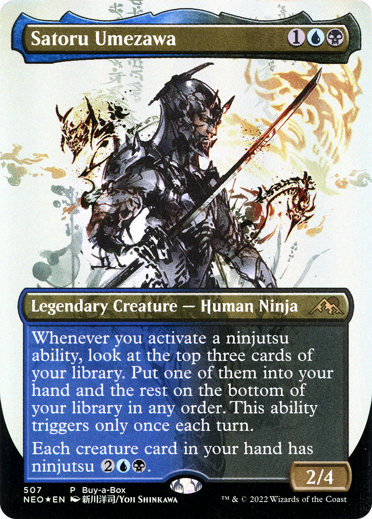 Satoru Umezawa - Borderless - Full Art - Buy-a-Box Promo [NEO-507]
