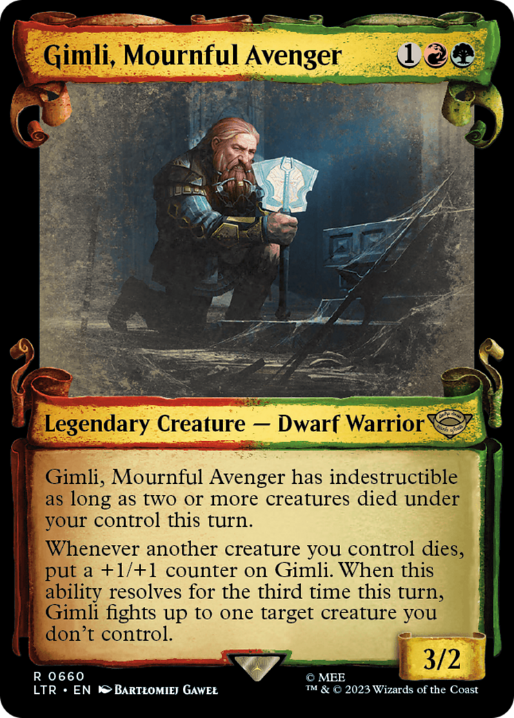Gimli, Mournful Avenger - Scroll Showcase [LTR-660]