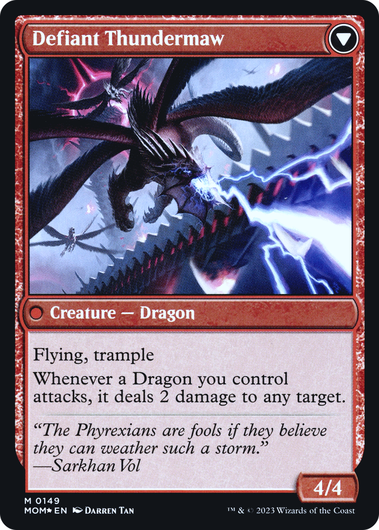 Invasion of Tarkir // Defiant Thundermaw - Prerelease Promo [PMOM-149s]