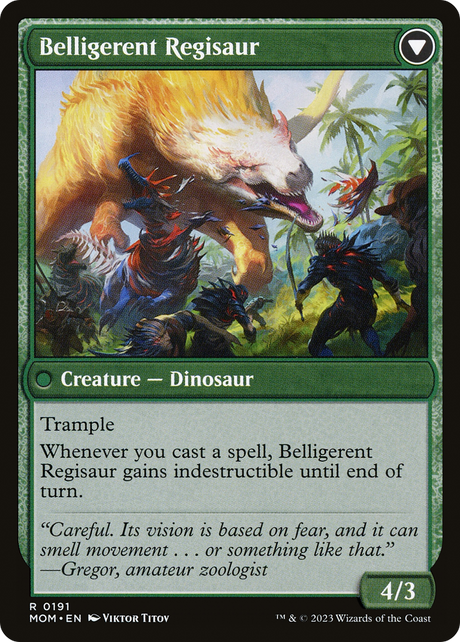 Invasion of Ixalan // Belligerent Regisaur [MOM-191]
