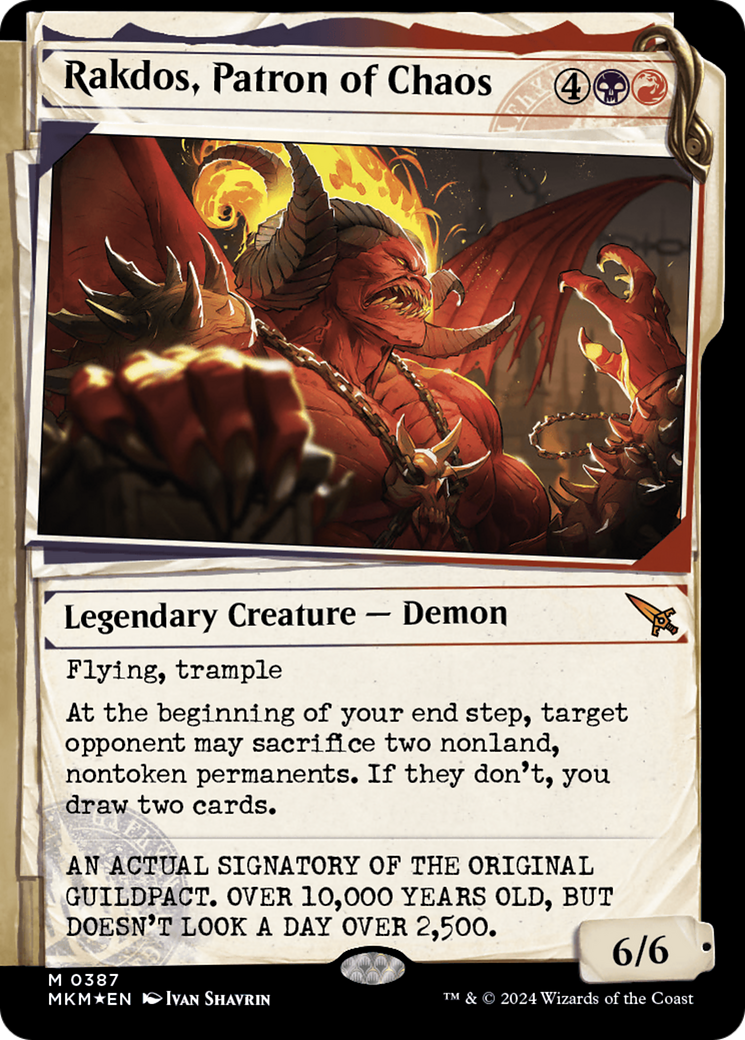 Rakdos, Patron of Chaos - Dossier Showcase [MKM-387]