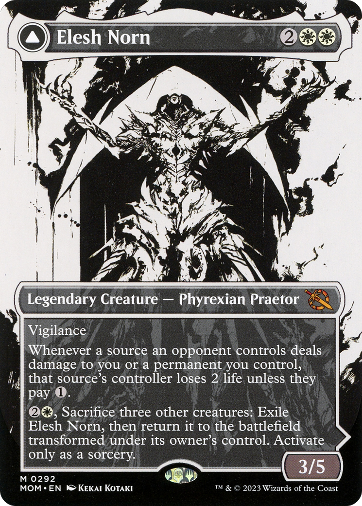 Elesh Norn // The Argent Etchings - Borderless - Showcase - Full Art [MOM-292]