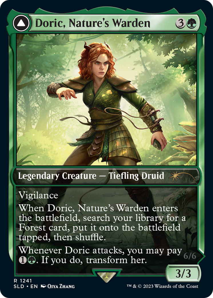 Doric, Nature's Warden // Doric, Owlbear Avenger - Full Art [SLD-1241]