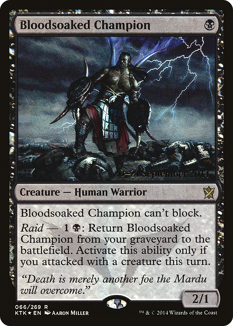 Bloodsoaked Champion - Prerelease Promo [PKTK-66s]