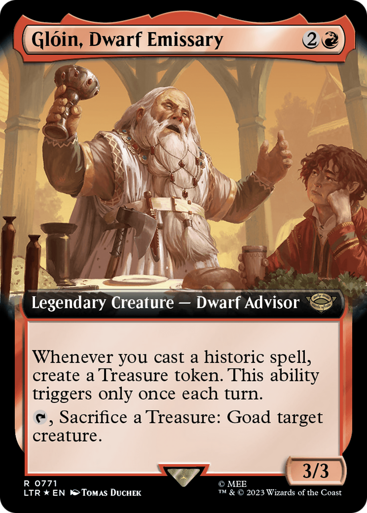 Glóin, Dwarf Emissary - Extended Art - Surge Foil [LTR-771]