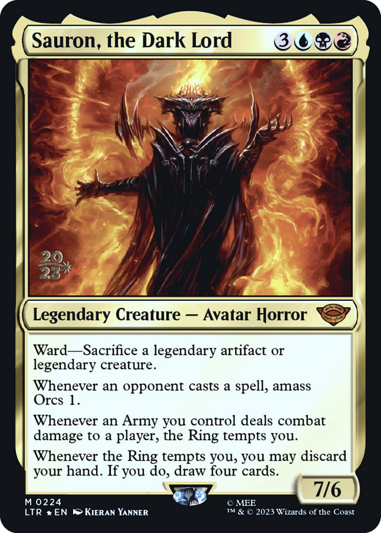 Sauron, the Dark Lord - Prerelease Promo [PLTR-224s]
