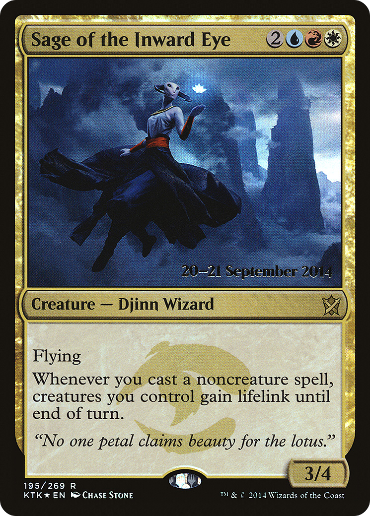 Sage of the Inward Eye - Prerelease Promo [PKTK-195s]