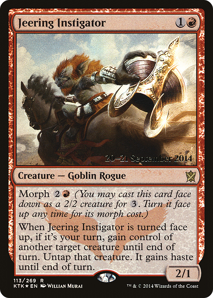 Jeering Instigator - Prerelease Promo [PKTK-113s]