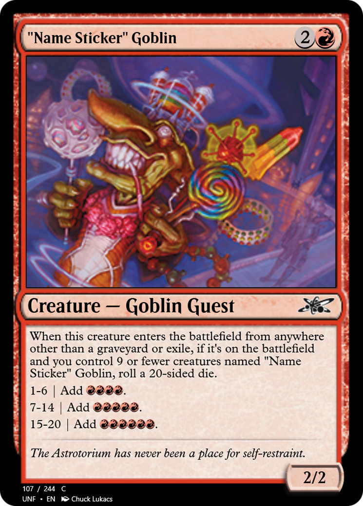 "Name Sticker" Goblin [UNF-107m]
