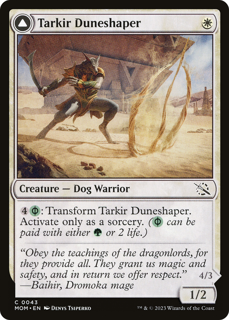 Tarkir Duneshaper // Burnished Dunestomper [MOM-43]