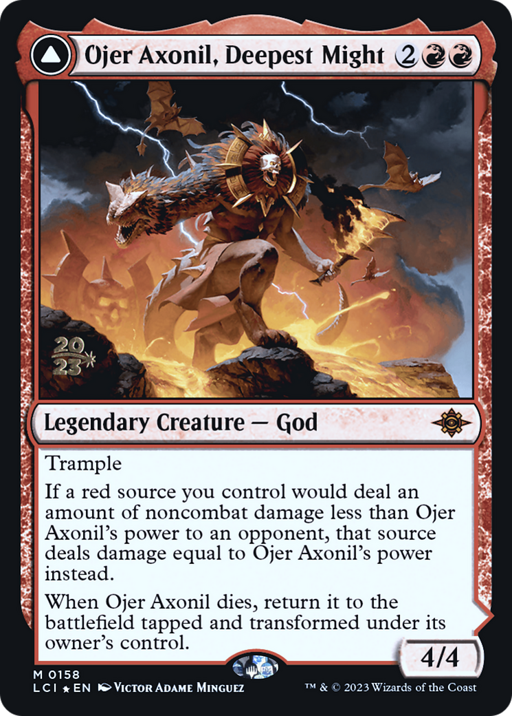 Ojer Axonil, Deepest Might // Temple of Power - Prerelease Promo [PLCI-158s]
