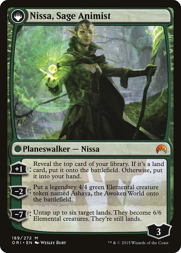 Nissa, Vastwood Seer // Nissa, Sage Animist [ORI-189]