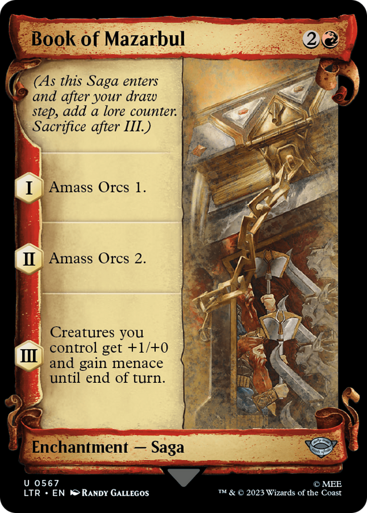 Book of Mazarbul - Scroll Showcase [LTR-567]